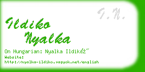 ildiko nyalka business card